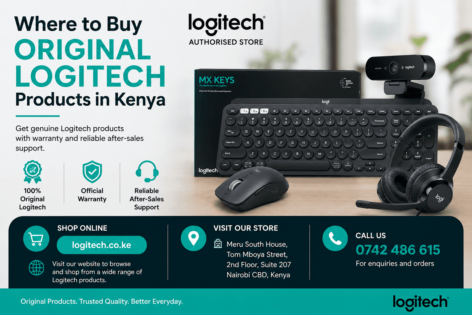 Where to Buy Original Logitech Products in Kenya | Nairobi